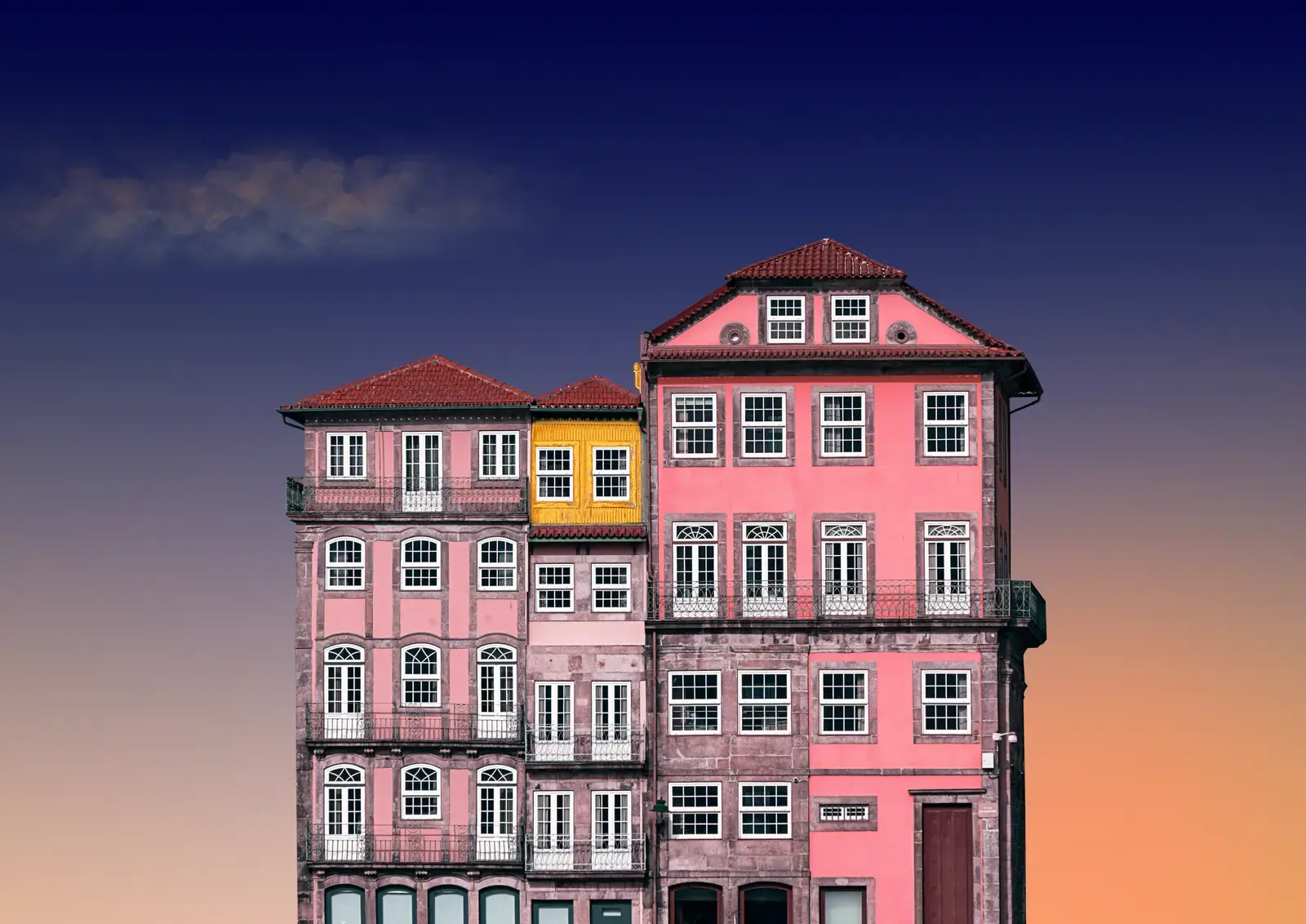 Colourful Ribeira facades along the Douro waterfront